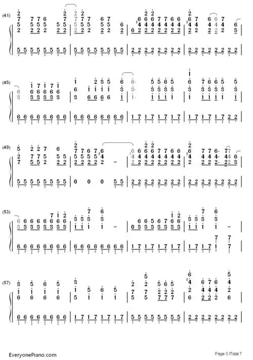 you belong with me-taylor swift双手简谱预览