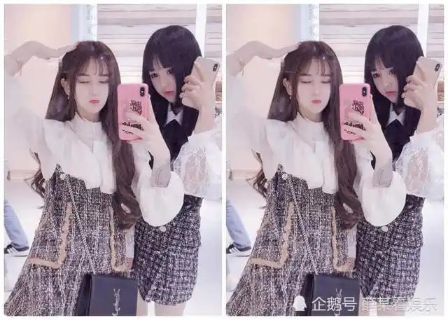 杨清柠与姜娜商场自拍同款裙装下看出男生喜欢小不点的原因