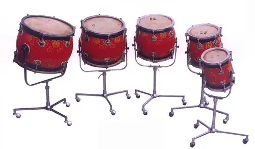 排鼓paigu: set of barrel drums-环球乐器博览网
