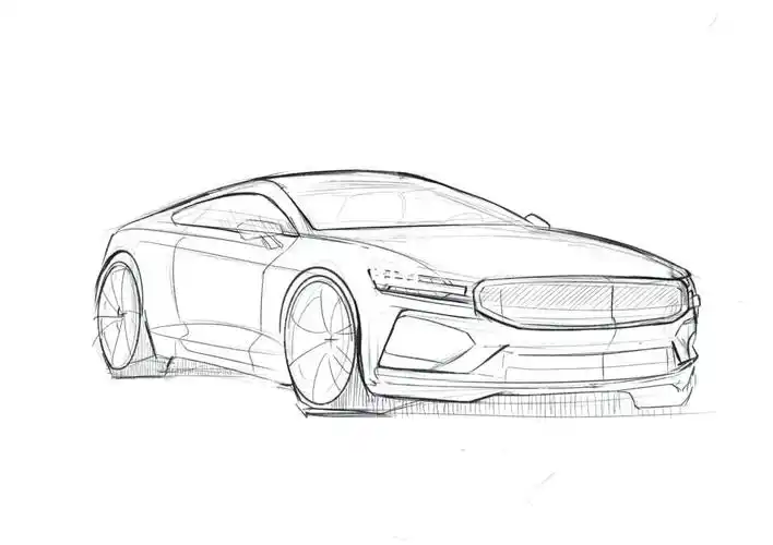 汽车手绘学习打卡