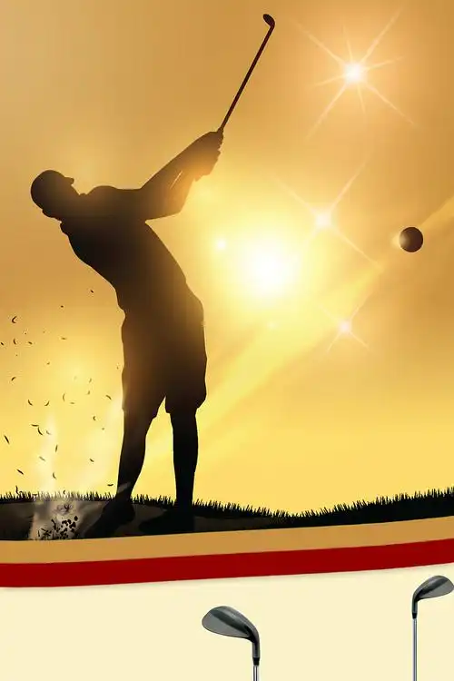 高尔夫运动健身文化海报背景素材
