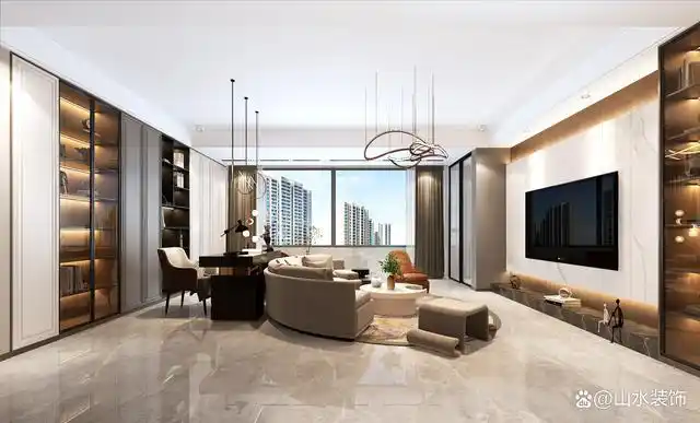 120㎡现代风两居室装修效果图,爆改空间,提升居住舒适度!