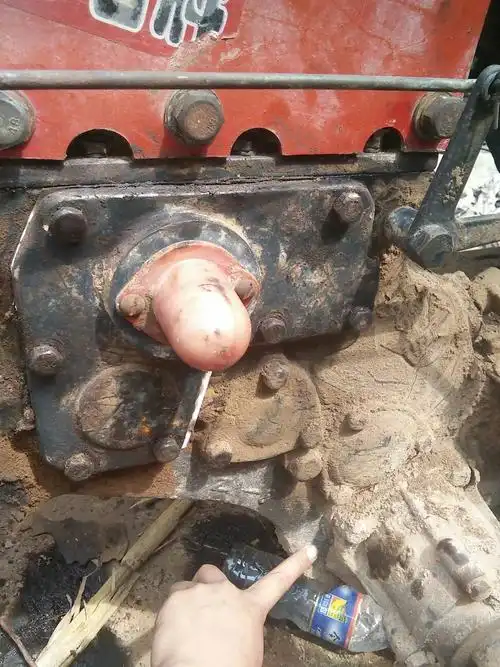 手扶拖拉机的变速箱里面掉了两个铁珠子,怎么样才可以把它取出来!