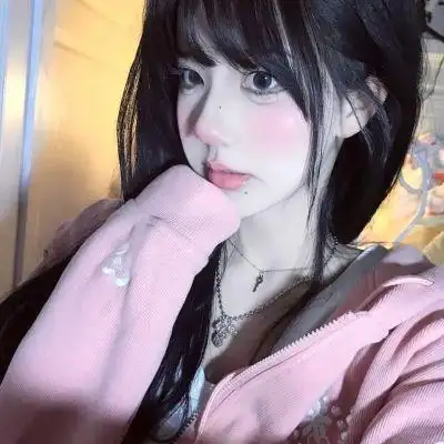 粉色系温柔女生头像 高清真实的粉色系超级好看的女生真人头像图片