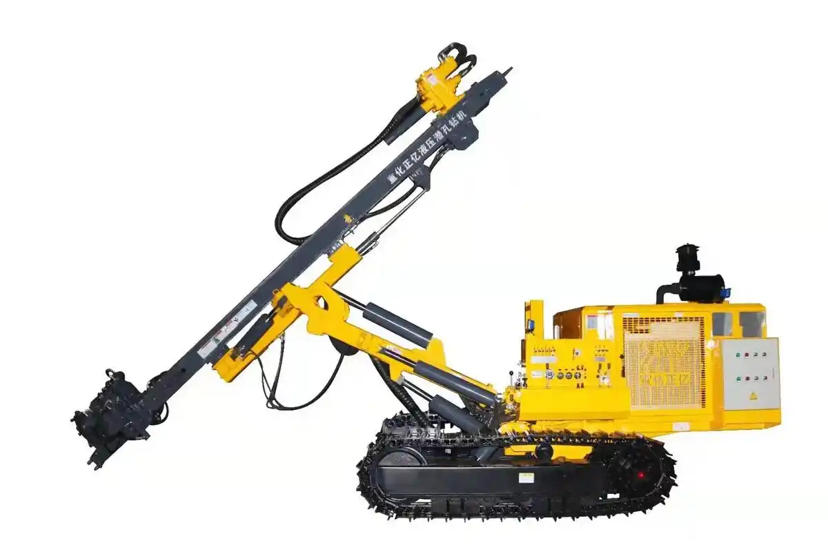 正亿980m多功能深孔钻机 潜孔,液压凿岩机顶锤施工,360 - 抖音