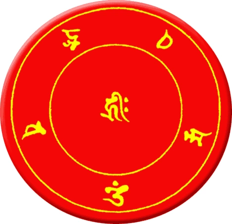 佛像咒轮种子字