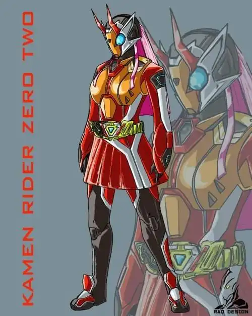假面骑士粉丝自制各种零二形态:女版最为靓丽,同人逼死官方系列