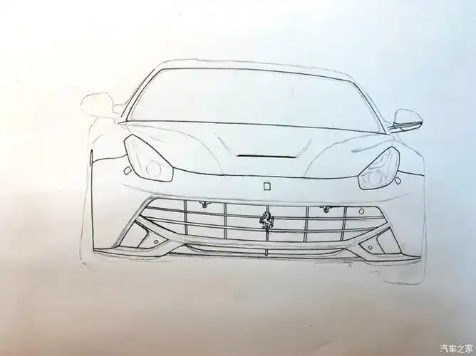 【图】【rocky手绘】法拉利f12_汽车插画论坛_汽车之家论坛