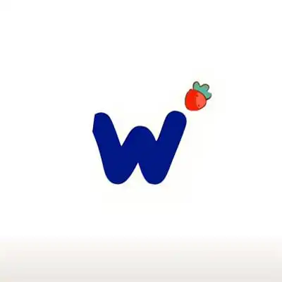 蓝色简洁的字母头像图片