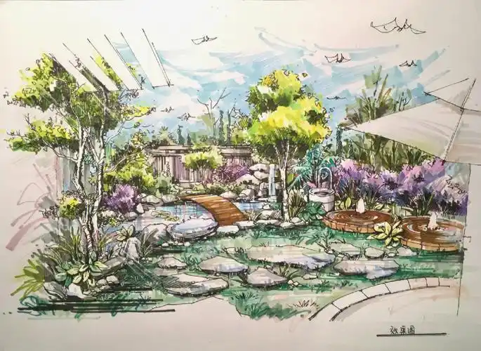 景观手绘快题