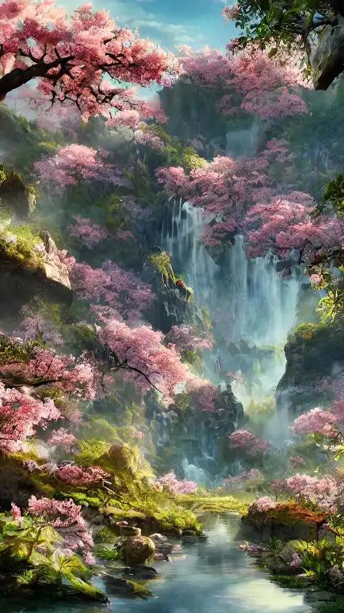 桃花树下,我们的约定,你还记得吗#壁纸 #风景 #图文伙伴计 - 抖音