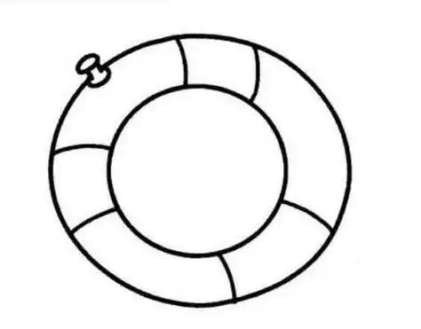 小朋友钻圈简笔画