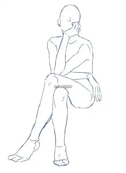 漫画素材·体态