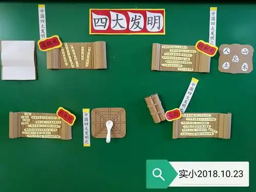 实小幼儿园主题活动之～中国四大发明