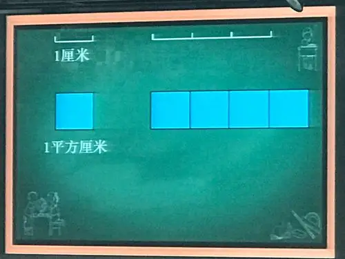 1平方厘米也可以是比较的标准.