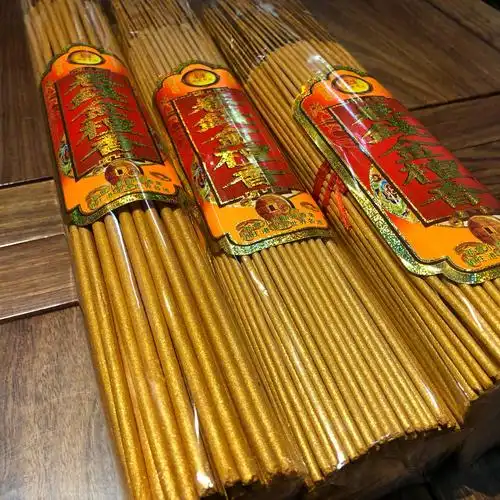 佛香厂家批发黄金卷钱香勾炉香竹签香33-50厘米供香室内用香