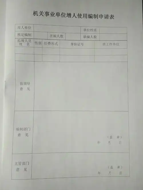 办理机关事业单位人员编制手续注意事项