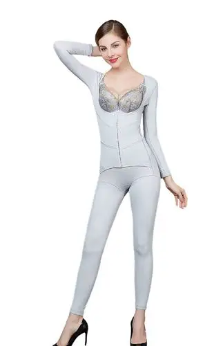 塑身衣女瘦身燃脂美体束腰塑形产后紧身连体全身后脱定型加强版