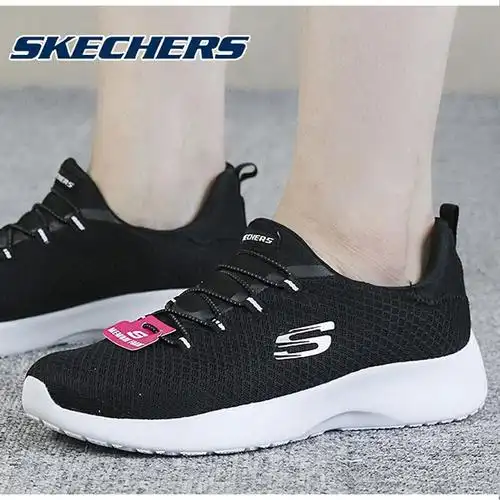斯凯奇skechers女鞋运动鞋轻便透气网眼一脚穿缓震防滑耐磨休闲跑步鞋
