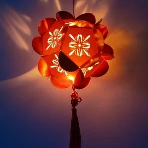 手提发光手工灯笼制作diy材料包图片