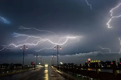 1.让幼儿知道打雷闪电是自然现象,提高幼儿预防雷电伤害的意识.