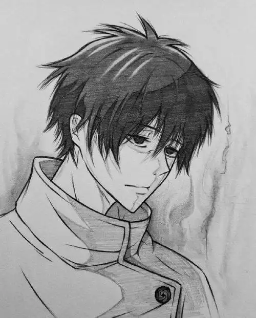 动漫人物素描手绘作品