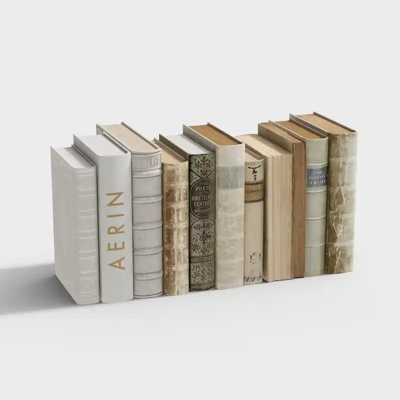 欧式书柜书本书籍-083d模型