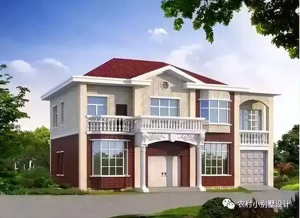 30套二层简欧农村别墅 颜色搭配鲜明轻快造型简约,精美又实用别墅