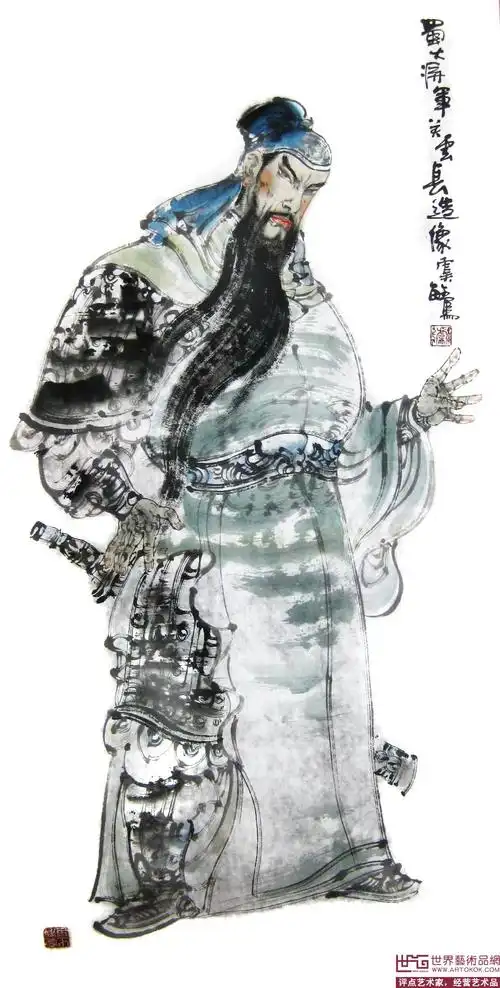 虞敏-蜀大将军关羽-淘宝-名人字画-书画服务中心,书画销售中心,书画