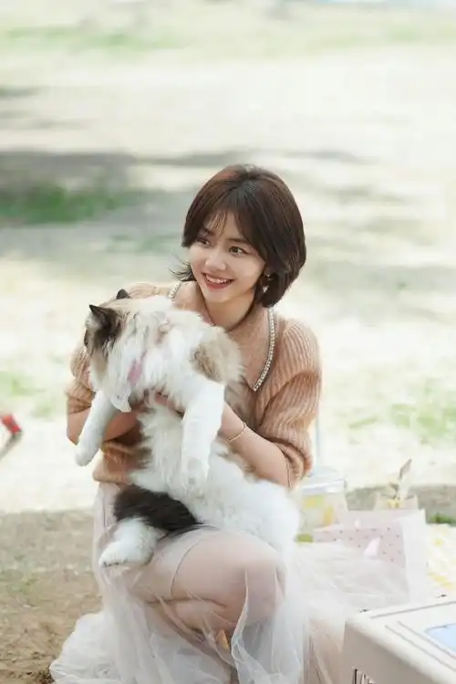 谭松韵快把长发焊在头上