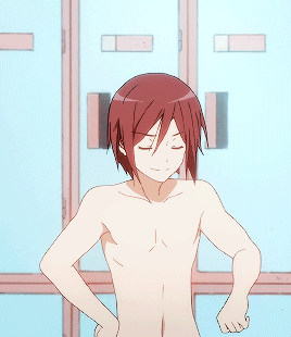 光膀子gif叉腰gif微笑gif抬头gif