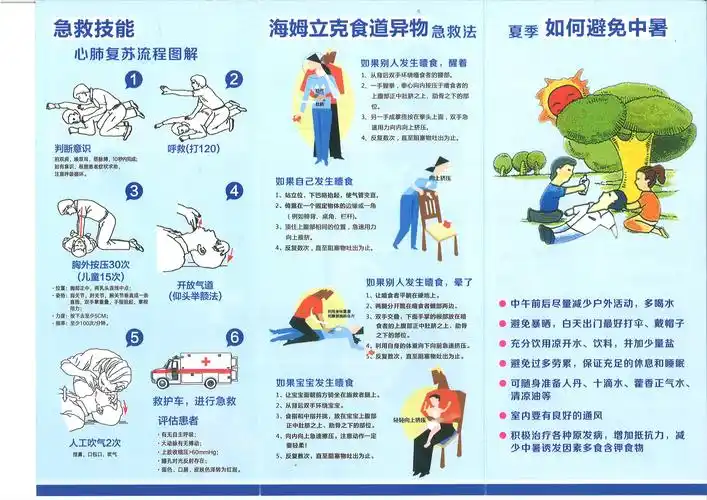 急救知识手册应急救护知识技能五进活动宣传手册