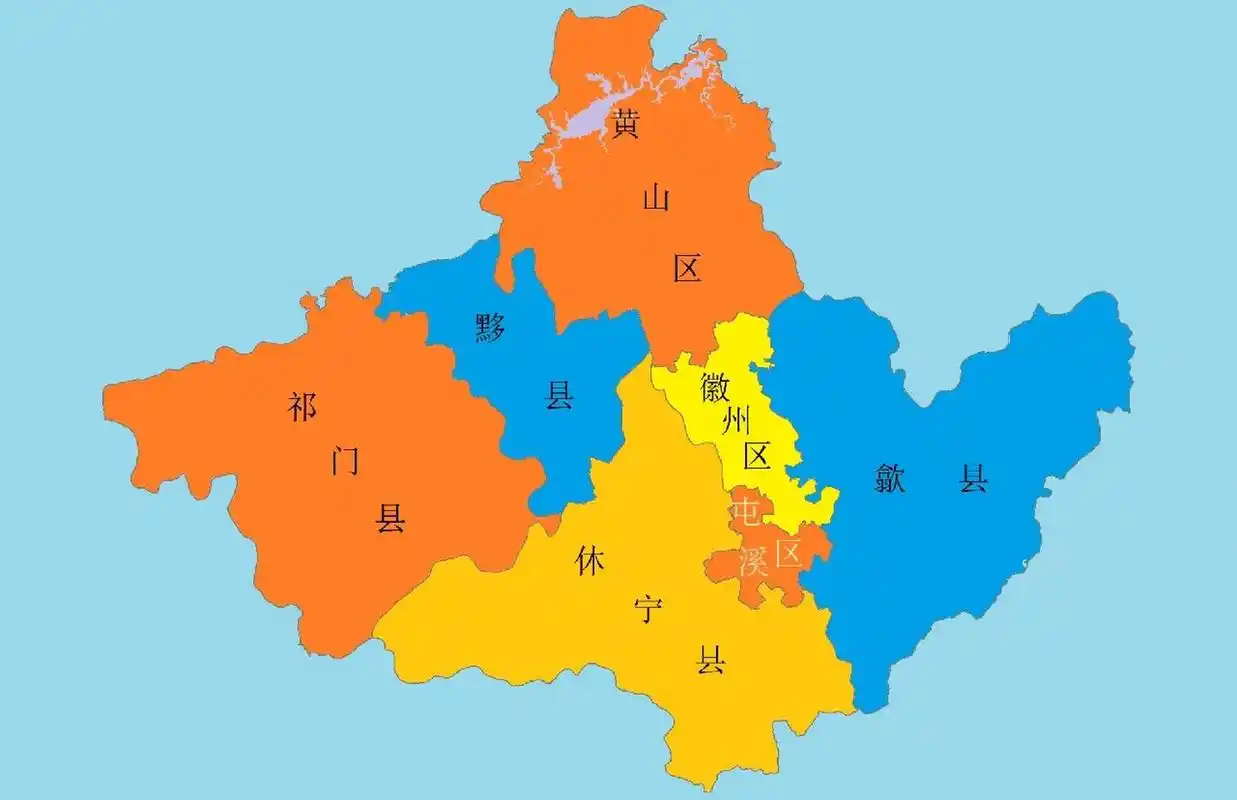 安徽省行政区划地图