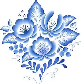 传统青花瓷艺术图案