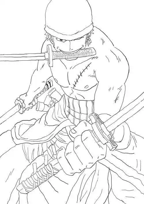 索隆简笔画索隆简笔画霸气