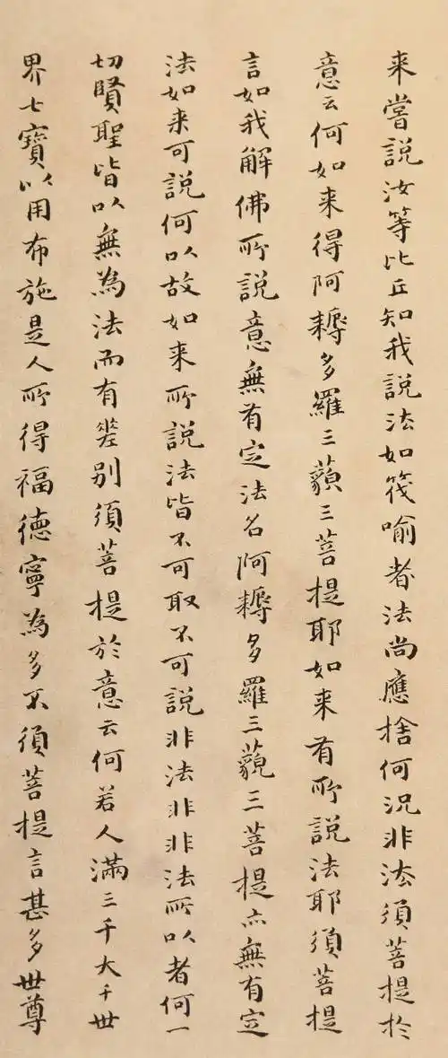 傅山小楷《金刚经》宗法魏晋_书法