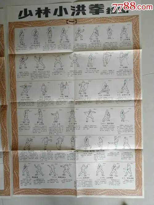 少林小洪拳一套两张