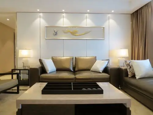 大户型现代简约家沙发背景墙图片