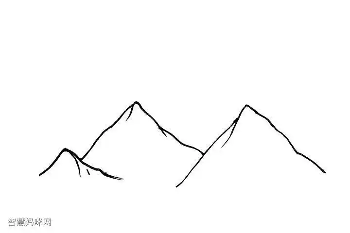 莫雷诺冰川简笔画