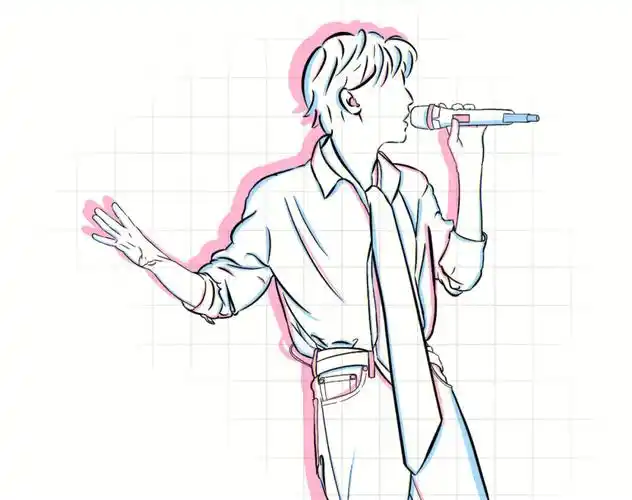 客单线稿王俊凯可蹲无偿