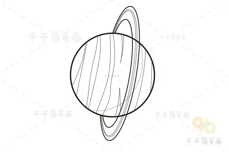 天王星简笔画图片