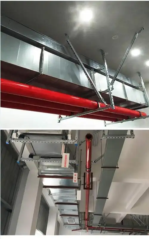 抗震支架镀锌导轨c型钢通风管道配件镀锌槽钢檩条桥架 双向80【图片