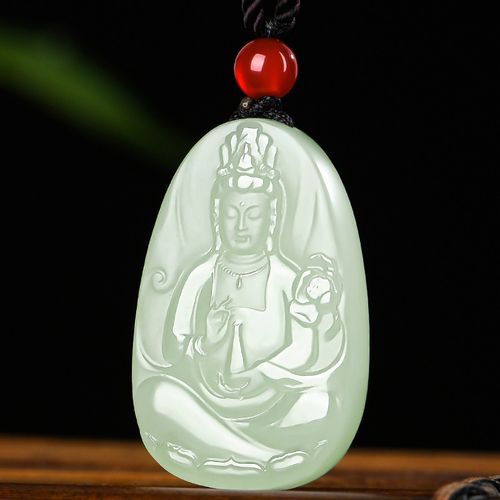 佳媛玉业  和田玉观音玉吊坠 男士款玉坠玉牌