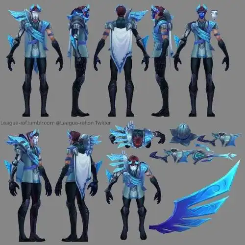 英雄联盟dwg战队s10冠军皮肤建模公开