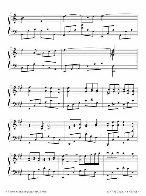 钢琴曲欣赏丨钢琴独奏《原来你也在这里》附琴谱