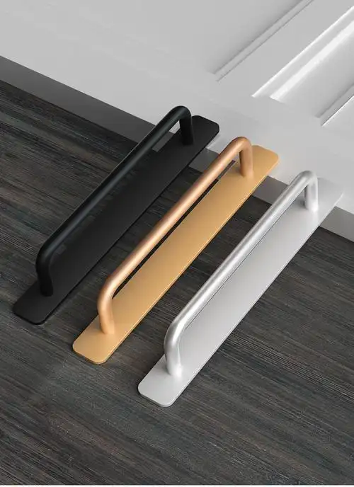 门把手柄免打孔 免打孔门把手手柄推拉门把手柜门拉手玻璃门手柄阳台