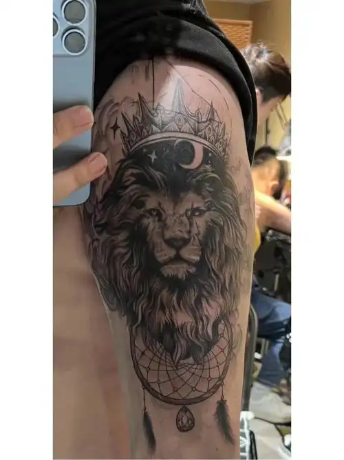 金华永康纹身狮子王辛巴水彩纹身可设计