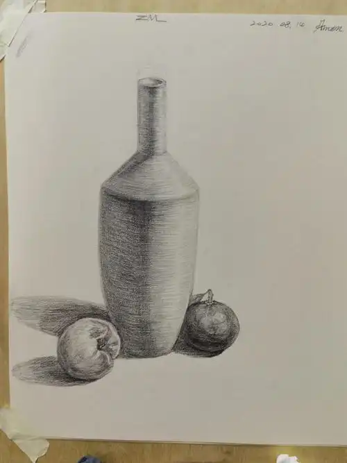 零基础学画画素描静物