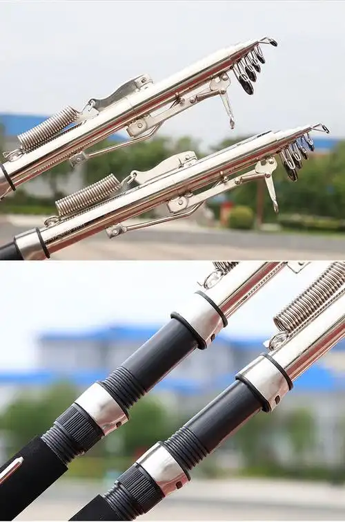 【懒人钓鱼】弹簧鱼竿自动钓鱼竿弹簧杆自动钓鱼竿套装全套海竿全自动