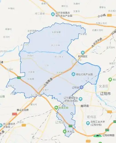 辽阳的7个地区白塔文圣宏伟弓长岭太子河辽阳灯塔